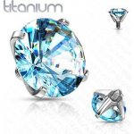 Šperky4U náhradní kamínek k labretě titan závit TIT1069-03C – Hledejceny.cz