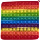 Ostatní společenská hry Antistresová hračka Pop it čtverec rainbow Jumbo