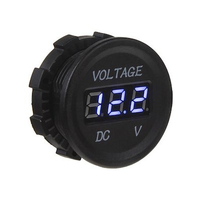 Digitální voltmetr 5-48V modrý, 34530 SV BLUE s vodiči | Zboží Auto