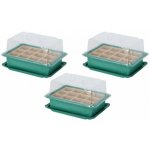 Igotrend Minipařeniště ochranný poklop na rostliny 20 × 14 × 12 cm set 3 ks – Zboží Dáma