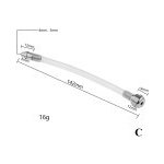 Středné dlouhý kovový pas cudnosti pro muže Škrtící kroužek PVC katetr C – Zboží Dáma