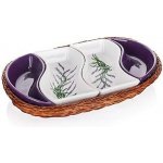 Banquet miska v košíku Lavender 4 díly OK 30,5 cm – Zboží Mobilmania