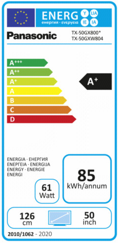 Panasonic TX-50GXW804 návod, fotka