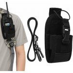 Pouzdro (na opasek) pro Garmin Alpha 300 200 100 / GPSMAP 67i 65s 66i 79s 79sc kwmobile na batoh a kufr nylonové - černá | Zboží Auto