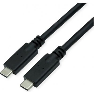 Roline 11.02.9066 USB 10Gbps (3.2 gen 2) USB C(M) - USB C(M), PD 100W, 5m, černý – Zboží Živě