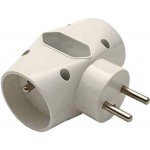 240V, CEE7 (vidlice)- 3x, 0.1m, 2x typ E,1x typ C, zloděj, 3 zásuvky