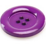 Pro Háčkování Knoflík kulatý plast 23 mm, fialový – Zboží Dáma