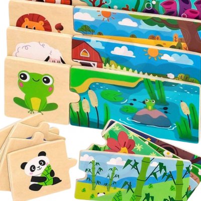 Viga Toys puzzle se zvířaty skládačka – Hledejceny.cz