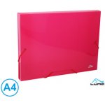 LUMA, Desky na spisy s gumou, box A4 růžový – Zboží Mobilmania