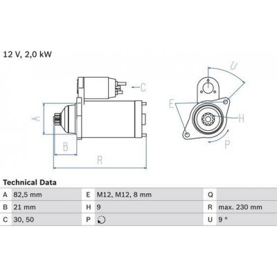 Startér BOSCH 0 986 018 380 – Zbozi.Blesk.cz