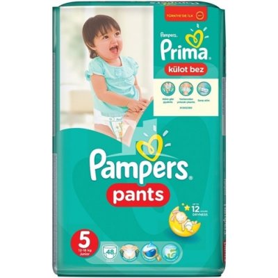 Pampers PHX Pants kalhotkové plenky 5 12-18 kg 48 ks od 450 Kč - Heureka.cz