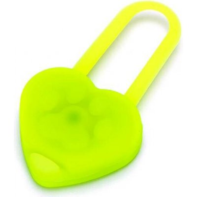 Nobleza LED přívěsek pro psa srdíčko 6,2 cm Zelená – Hledejceny.cz