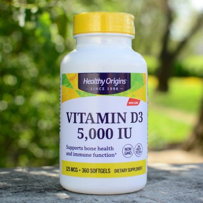 Healthy Origins Vitamin D3 5000 IU x 360 softgel kapslí