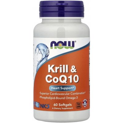 Now Foods Krill a CoQ10 60 softgelových kapslí – Hledejceny.cz