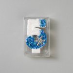 Dortisimo Svíčka bílo-modrá se sněhovou vločkou Frozen číslo 5 – Hledejceny.cz