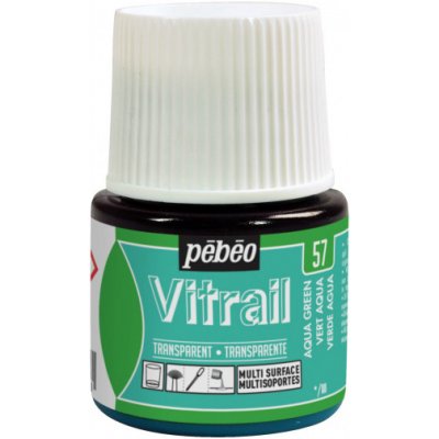 Pébéo Vitrail 45ml 57 aqua zelená