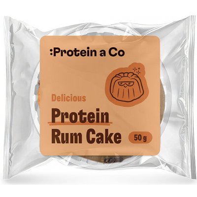ProteinaCo Proteinový rumový dortík s čokoládovými kousky 50 g – Hledejceny.cz