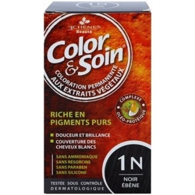 Color & Soin barva na vlasy 1N Ebenová černá 135 ml – Zboží Mobilmania