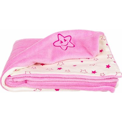 Kaarsgaren Dětská deka růžová hvězdičky Wellsoft bio bavlna – Zboží Mobilmania