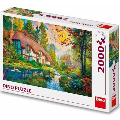 DINO Domek u řeky 2000 dílků – Hledejceny.cz