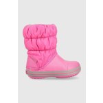 Crocs Winter Puff Boot Dětské sněhule růžová – Zboží Mobilmania