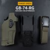 Pouzdra na zbraně Wosport s pojistkou 6354 DO pro Glock 17 ranger green