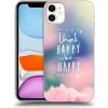 Pouzdro a kryt na mobilní telefon Apple Pouzdro Picasee ULTIMATE CASE MagSafe Apple iPhone 11 - Think happy be happy