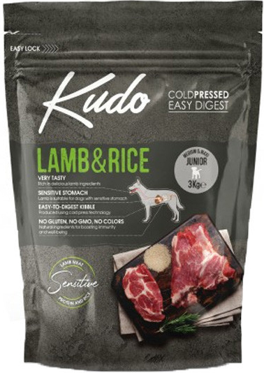 Kudo Dog Junior Medium&Maxi Lamb & Rice 12 kg