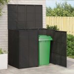 OMAXI Polyethylen 65 x 80 x 115 cm Černá – Zboží Mobilmania