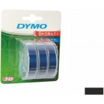 Dymo originální páska do tiskárny štítků, Dymo, S0847730, černý podklad, 3m, 9mm, 3D, 1 blistr/3 ks – Sleviste.cz