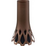 Váza hřbitovní Roseta bronz - se zátěží 1,3l – Zboží Dáma