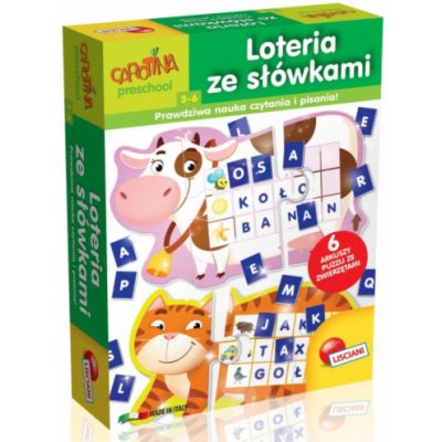 Loterie Lisciani Carotina se slovy