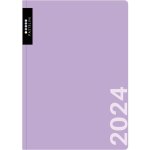 Pastelini Karton P+P A6 týdenní 2024 fialová – Zboží Dáma