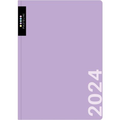 Pastelini Karton P+P A6 týdenní 2024 fialová – Zboží Mobilmania