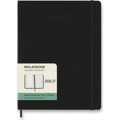 Moleskine B5 týdenní 2026-27 černý – Zboží Živě
