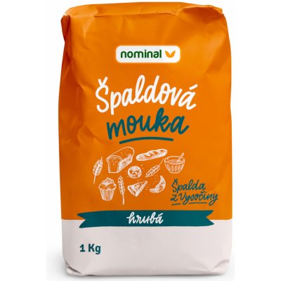 NOMINAL Špaldová mouka hrubá 1000 g – Zboží Dáma