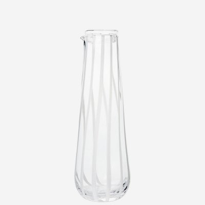 Broste Copenhagen Skleněná karafa na vodu Stripe 800ml – Hledejceny.cz