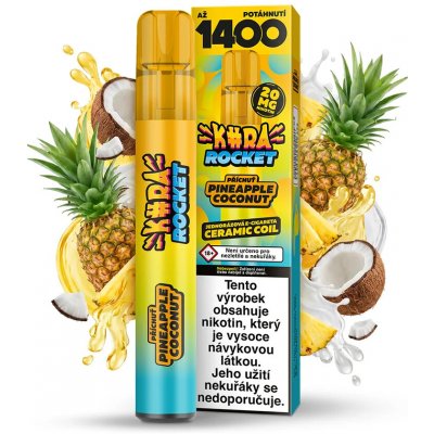 Kurwa Rocket Pina Colada Ice 20 mg 1 200 potahů – Hledejceny.cz