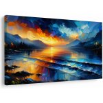 Obraz západ slunce nad horami - 120x80 – Zboží Dáma