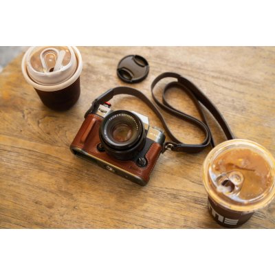 SmallRig 4710 Leather Half Case Kit for Fujifilm X-T50 Brown – Zboží Živě