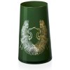 Váza Zelená skleněná váza na květiny Crystalex Herons 215 mm