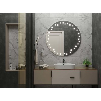 Artalo Kulaté LED zrcadlo C10 Premium 120 x 120 cm – Zboží Mobilmania