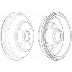 Brzdový buben FERODO FDR329808 FE FDR329808 alternativy - Heureka.cz