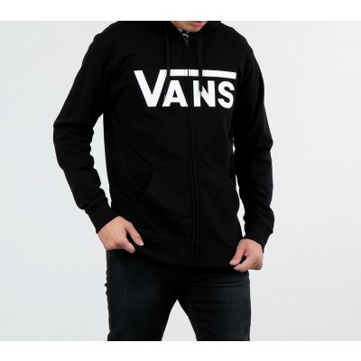 Vans Classic ZIP HOOD black /white – Zboží Dáma