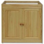 Drewmax KW112 Kuchyňská skříňka z masivní borovice 80x50v80 cm Olše – Zboží Mobilmania