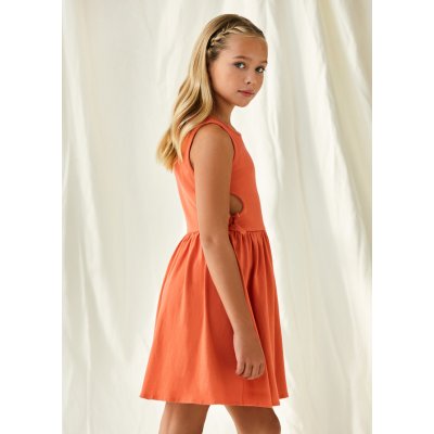 Mayoral šaty bavlněné s průstřihy JUNIOR červené – Hledejceny.cz