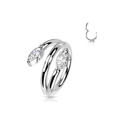 Šperky4U segment kruh helix cartilage tragus piercing NS0057 – Zboží Mobilmania
