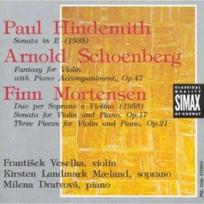 Hindemith/Schoenberg/Mort - Sonata In E/Fantasy For V CD – Zboží Mobilmania