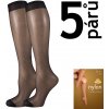 VOXX podkolenky NYLON knee-socks 20 DEN 5 párů nero