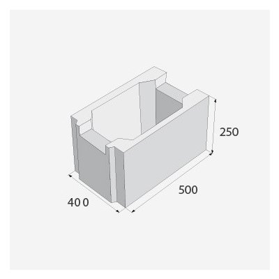 Ztracené bednění 40, 40x25x50 cm – Zboží Mobilmania